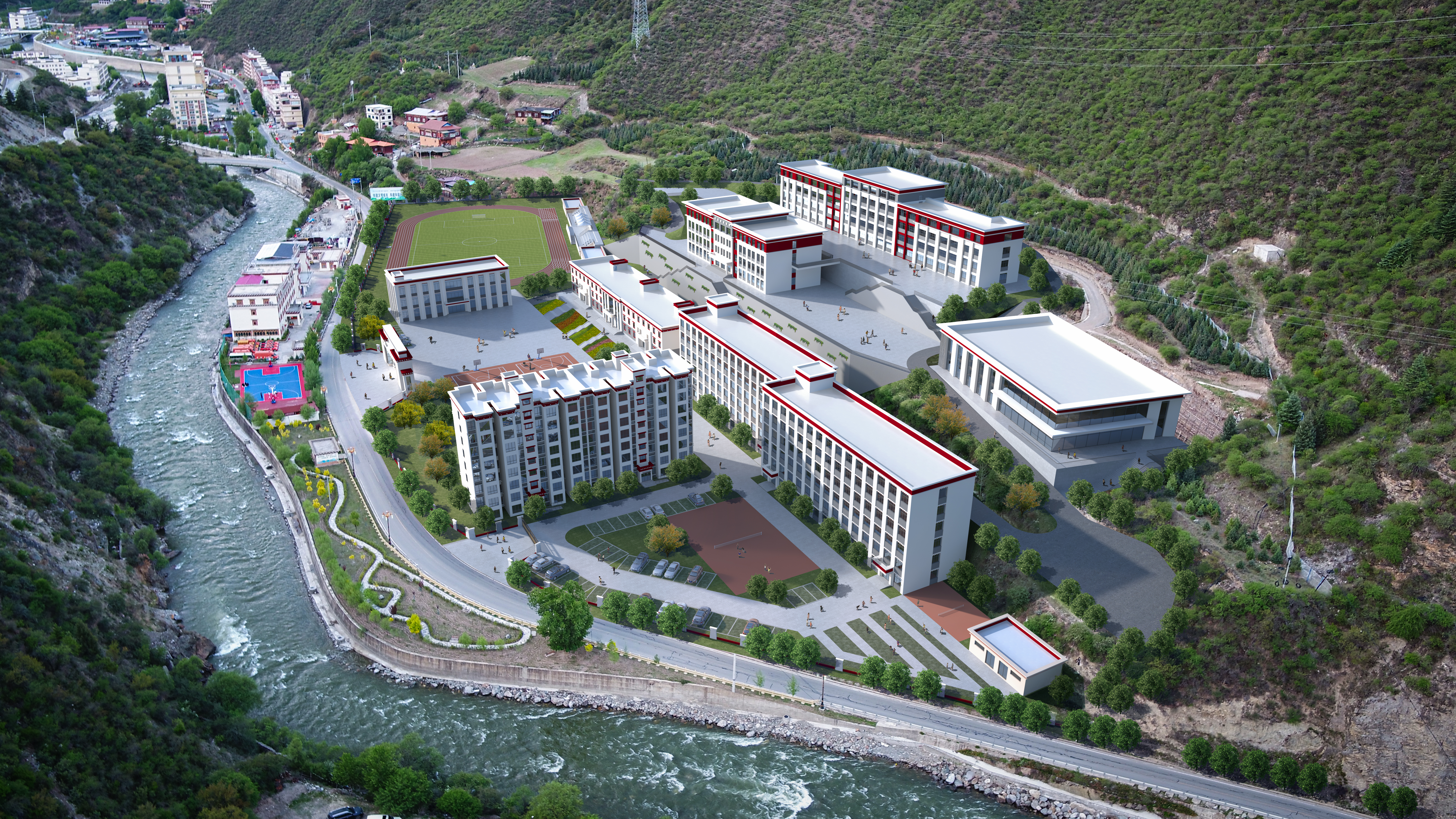 捐資1900萬支持白玉縣第二中學修建。